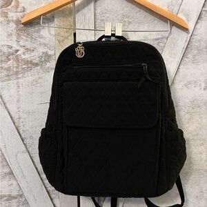 Vera Bradley Small Quilted Black Backpack